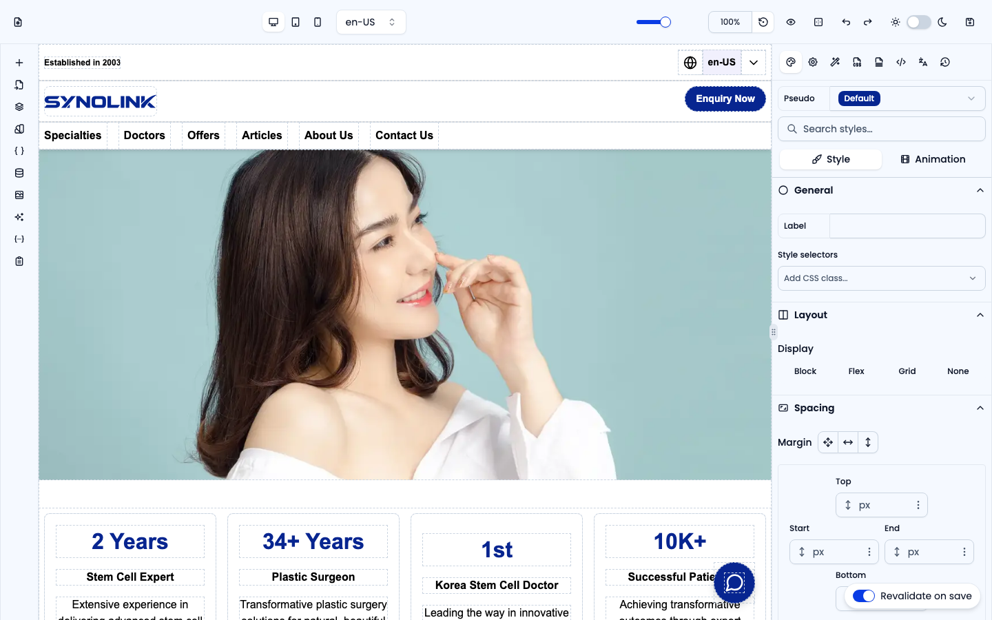 Editor full screen